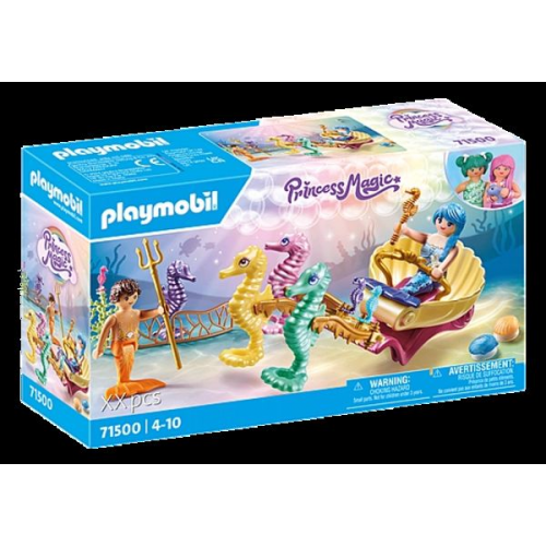 PLAYMOBIL 71500 - Princess Magic - Meerjungfrauen-Seepferdchenkutsche