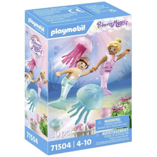 PLAYMOBIL 71504 - Princess Magic - Meerjungfrauen-Kinder mit Quallen