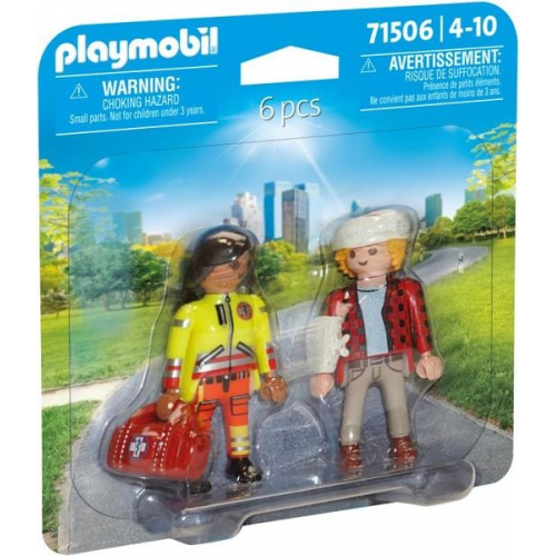 PLAYMOBIL 71506 DuoPack Sanitäterin mit Patient