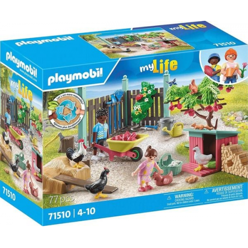 PLAYMOBIL 71510 - My Life - Kleine Hühnerfarm im Tiny Haus Garten