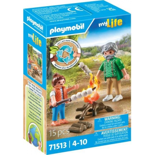 PLAYMOBIL 71513 - My Life - Lagerfeuer mit Marshmallows