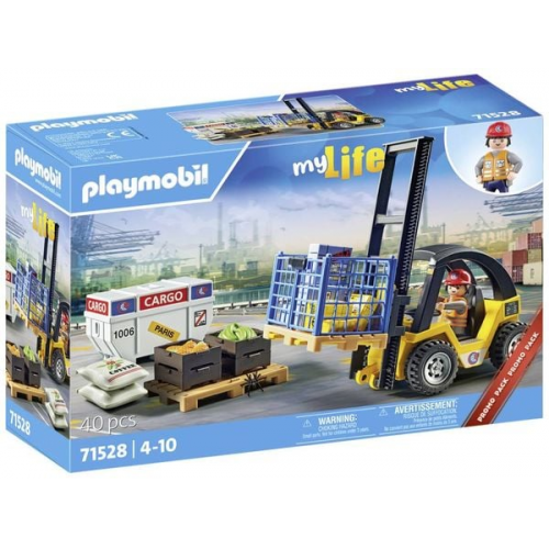 Playmobil® My Life Gabelstapler mit Fracht 71528