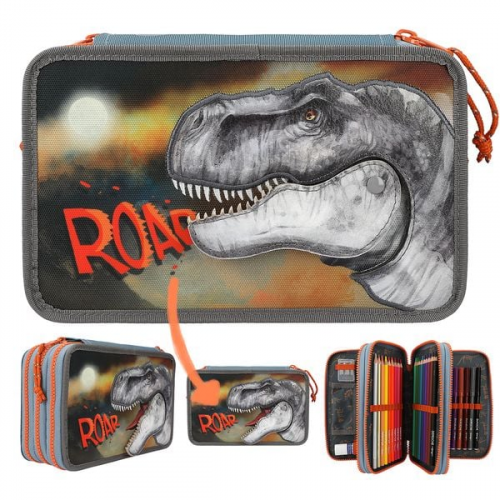 Dino World 3-Fach Federtasche ROAR