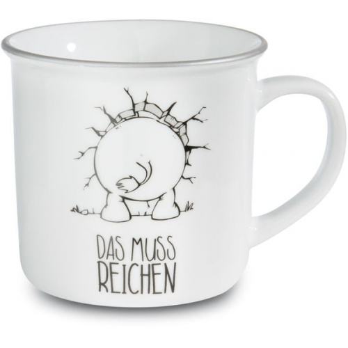 NICI - Fancy Mugs - Tasse Ich bin hier, das muss reichen, Metallic