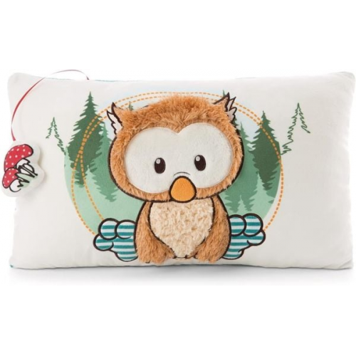 NICI 48575 - The Owlsons Kuschelkissen Baby-Eule Owlino, Plüsch, 43x25cm