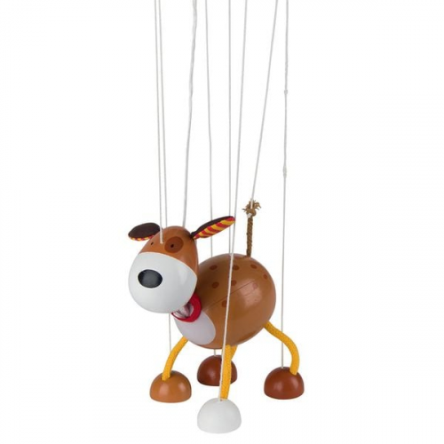 Goki Marionette Hund aus Holz