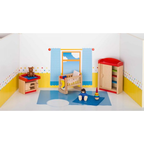 Goki Puppenmöbel Kinderzimmer für Puppenhaus