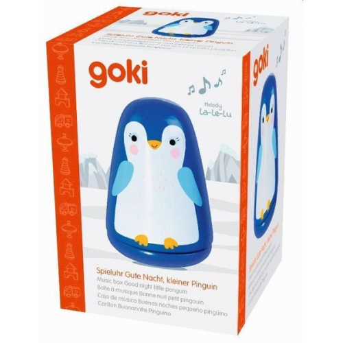 Goki 53782 - Spieluhr Gute Nacht, kleiner Pinguin