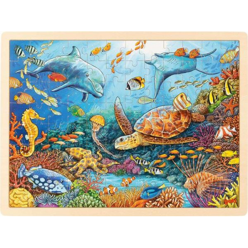 Goki 57432 - Einlegepuzzle Great Barrier Reef