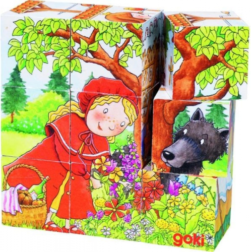 Goki 57542 - Würfelpuzzle Märchen