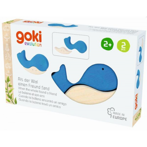 Goki 58340 - Puzzle, Als der Wal einen Freund fand