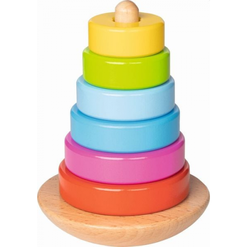 Goki Stapelturm, bunt aus Holz