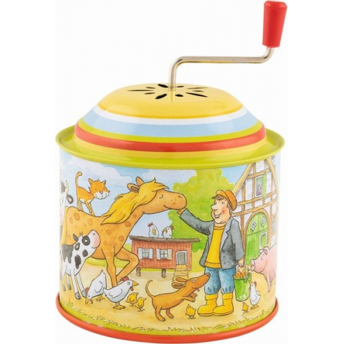 Goki 60724 - Musikspieldose, Bauernhof, Melodie: Old Mc Donald had a farm