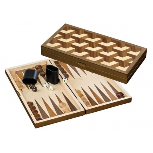 Philos 1169 - Backgammon Zakynthos, medium, Holz, Kassette, Magnetverschluss