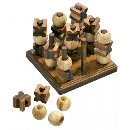 Philos 3266 - Tic Tac Toe, 3D Bambus