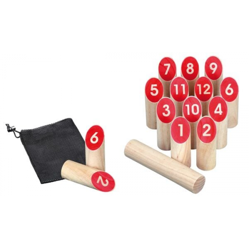 Philos 3315 - Number Kubb Game, Holz, Geschicklichkeitsspiel, Wurfspiel, Mannschaftsspiel