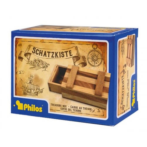 Philos 6016 - Schatzkiste, Knobelspiel, Denkspiel