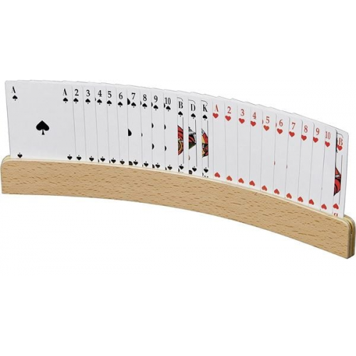 Philos 6693 - Spielkartenhalter aus Holz 33 cm, ohne Spielkarten