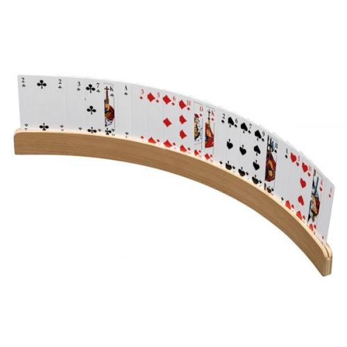 Philos 6695 - Spielkartenhalter, aus Holz, ohne Spielkarten, 50 cm