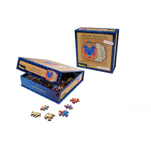 Philos 9085 - Artefakt Holzpuzzle 2in1 Löwe