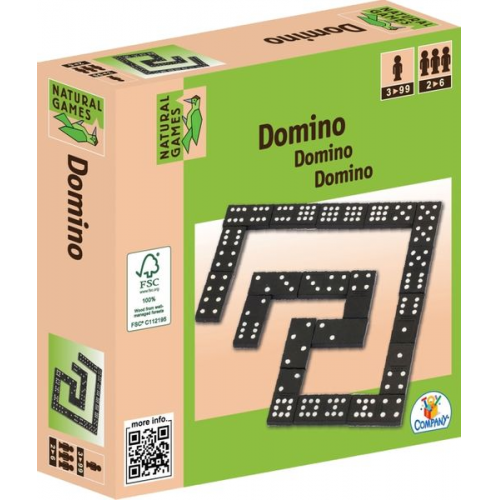 Natural Games Holz Domino, 55 Steine