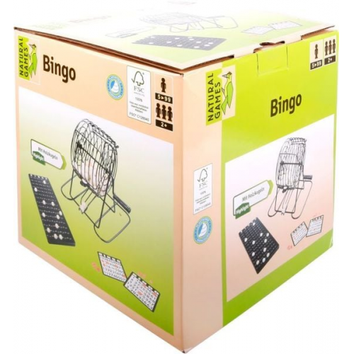 Natural Games Bingo mit Metallkorb