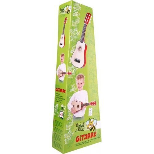 Boogie Bee Holzgitarre mit 6 Saiten, 55 cm