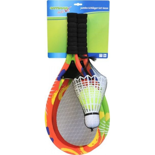 Outdoor active Jumbo-Schläger Set Neon mit Bälle, Länge 67 cm