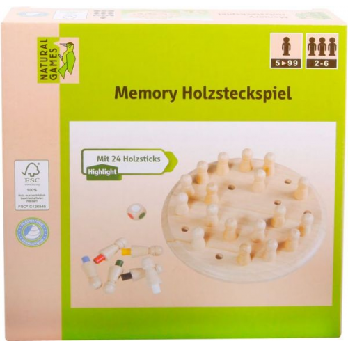 Natural Games Memory Holzsteckspiel