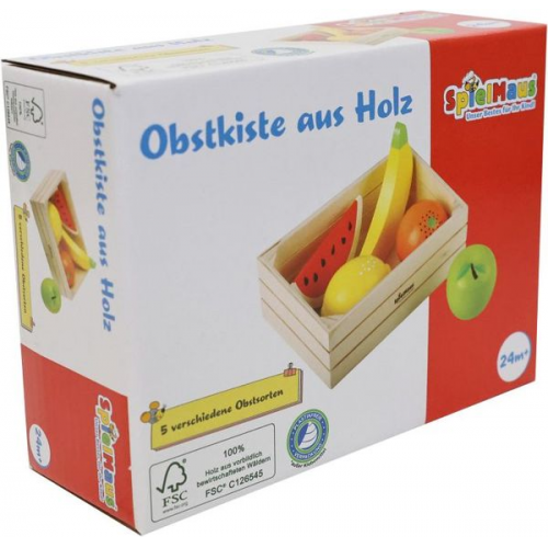 Beeboo Kitchen Obst in Holzkiste, 6 Teile