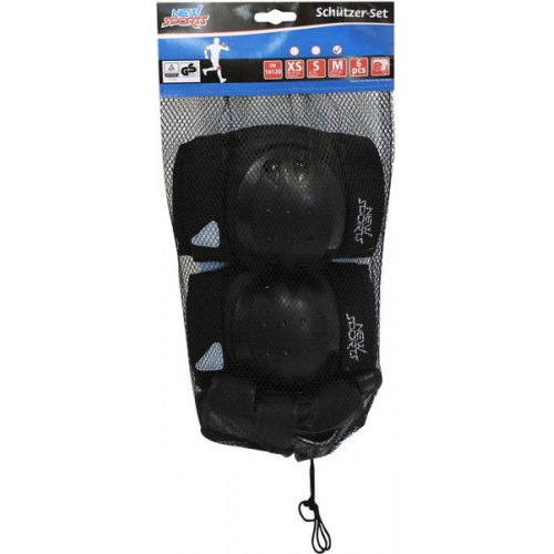 New Sports Schützer-Set schwarz, Größe M von 25-50 kg