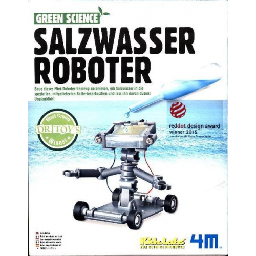 4M HCM68554 - Green Science, Salzwasser Roboter,Bausatz, Forschen, Experimentieren