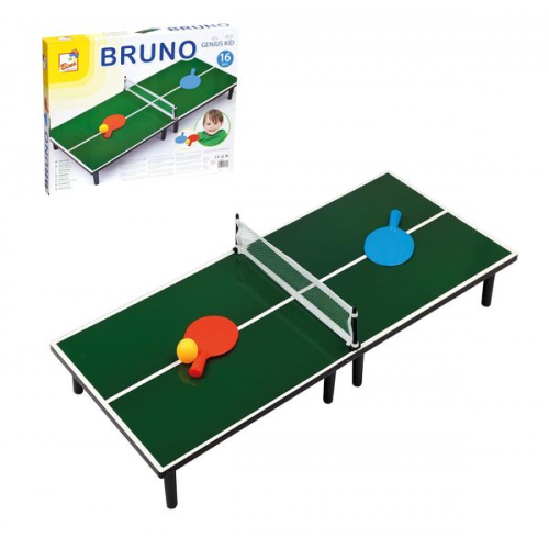 Bino 82797 - Genius Kid, Bruno Tischtennis, Kinder-Tischtennis-Set, 16-teilig, Platte: 80 x 45 x 11 cm