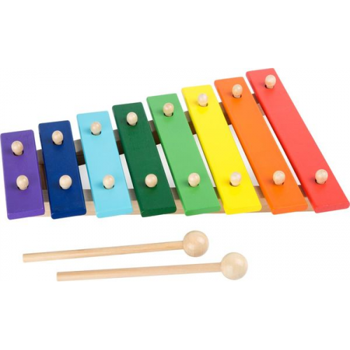 Small foot 4619 - Xylophon Kunterbunt, Kinder-Musikinstrument, Holz, 30x22cm