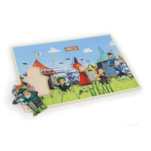 Small foot 6380 - Ritter Rost Setzpuzzle, Greifpuzzle, Holz, 30x21cm