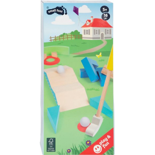 Small foot 11964 - Minigolf Set Active, Holz 16-teilig