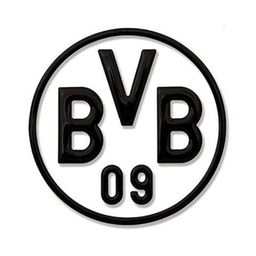 BVB 89140401 - BVB-Auto-Aufkleber schwarz, Borussia Dortmund