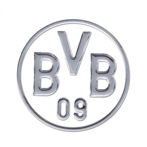 BVB 89140430 - BVB-Auto-Aufkleber silber, Borussia Dortmund