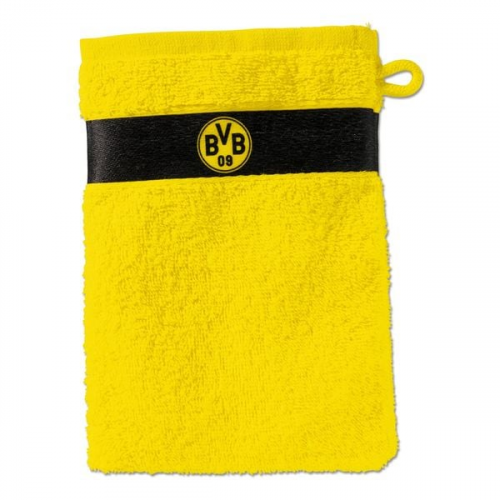 Borussia Dortmund 15801000 - Waschhandschuh, Baumwolle 20x10cm