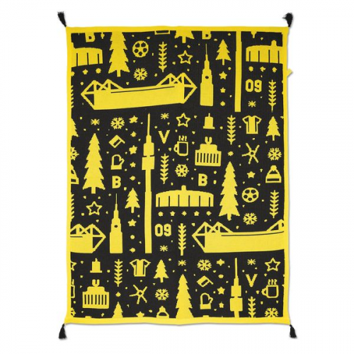 BVB Borussia Dortmund - Strickdecke 130 x 170 cm