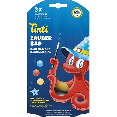 Tinti 15000504 - Zauberbad 3er Set, Badebälle in rot, blau, gelb