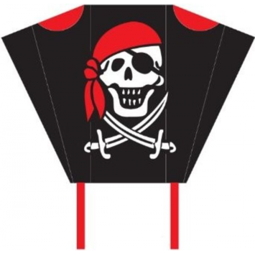 Invento Mini-Kinderdrachen: Pocket Sled Jolly Roger