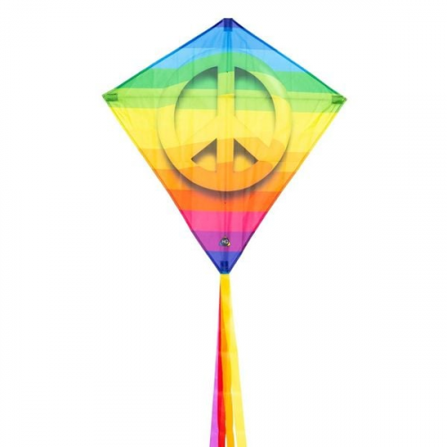 Invento 100044 - HQ Eddy Rainbow Peace Drachen 68 cm