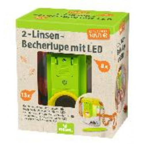 Expedition Natur 2-Linsen-Becherlupe mit LED