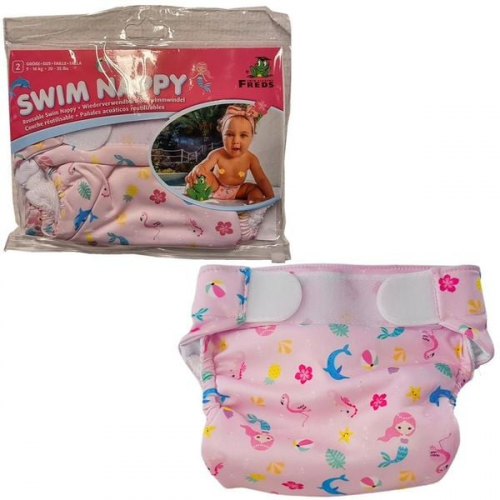 Freds Swim Nappy Schwimmwindel, wiederverwendbar, pink, Größe 2: 9-16 kg