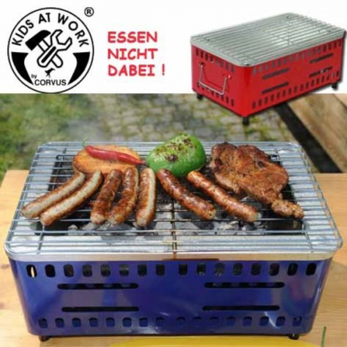 Der kleine Grill, Holzkohle-Grill sortiert