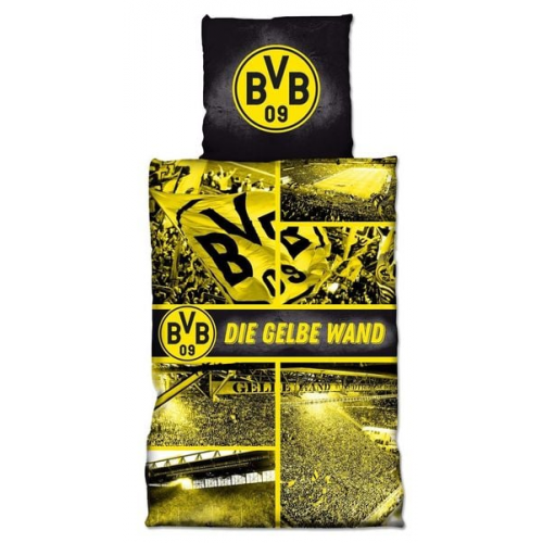 BVB 18800600 - BVB-Biber-Bettwäsche Gelbe Wand, 135x200cm