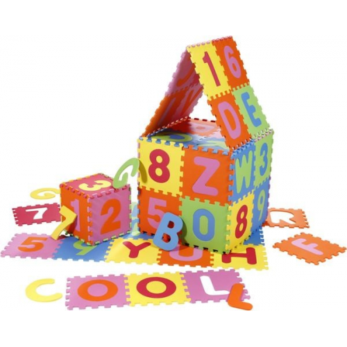 Knorr toys - Puzzlematte - Alphabet plus Zahlen, 36 tlg, 30cm