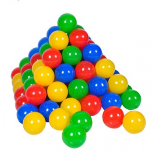 Knorrtoys 56789 - Ballset 100 bunte Plastikbälle für Bällebad, 6 cm Durchmesser, im Netz