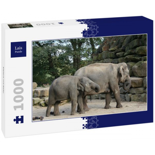 Lais Puzzle Elefant mit Baby 1000 Teile